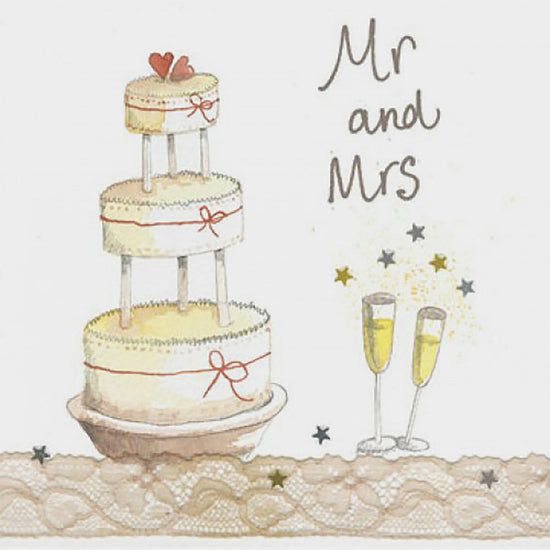Sparkle Card Mr & Mrs