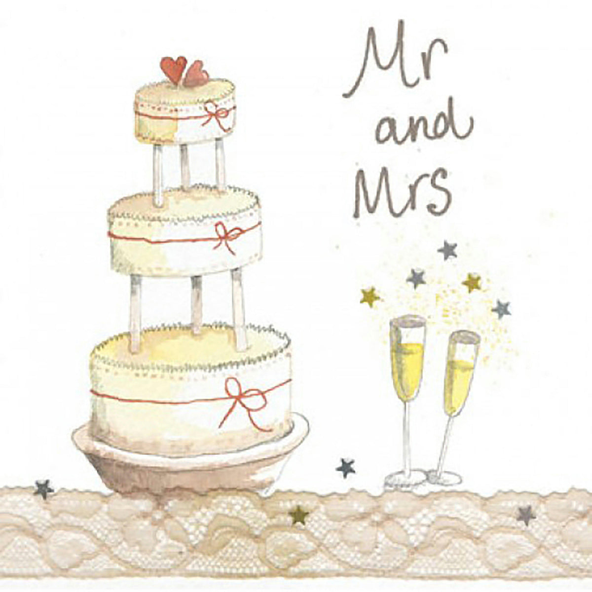 Sparkle Card Mr & Mrs