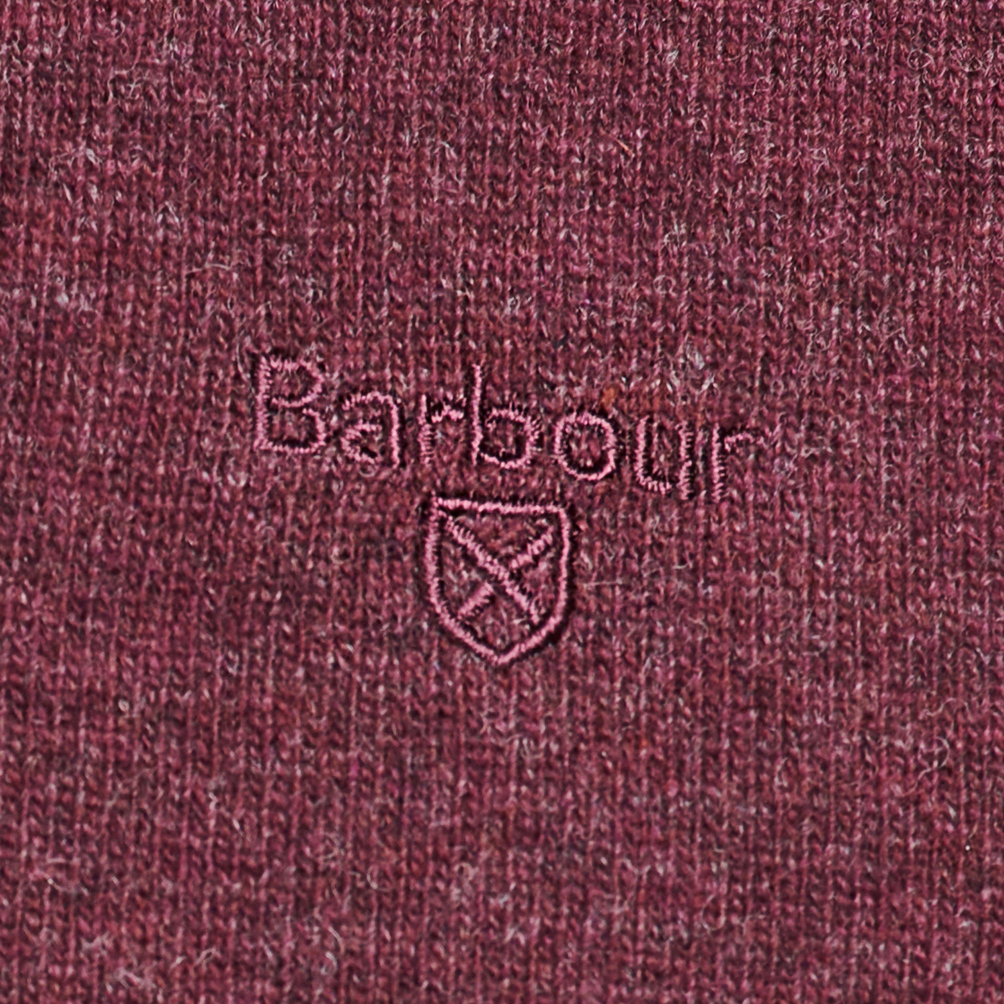 Mens Essential Lambswool V Neck Sweater Merlot