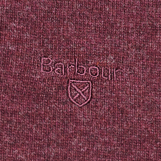 Mens Essential Lambswool V Neck Sweater Merlot