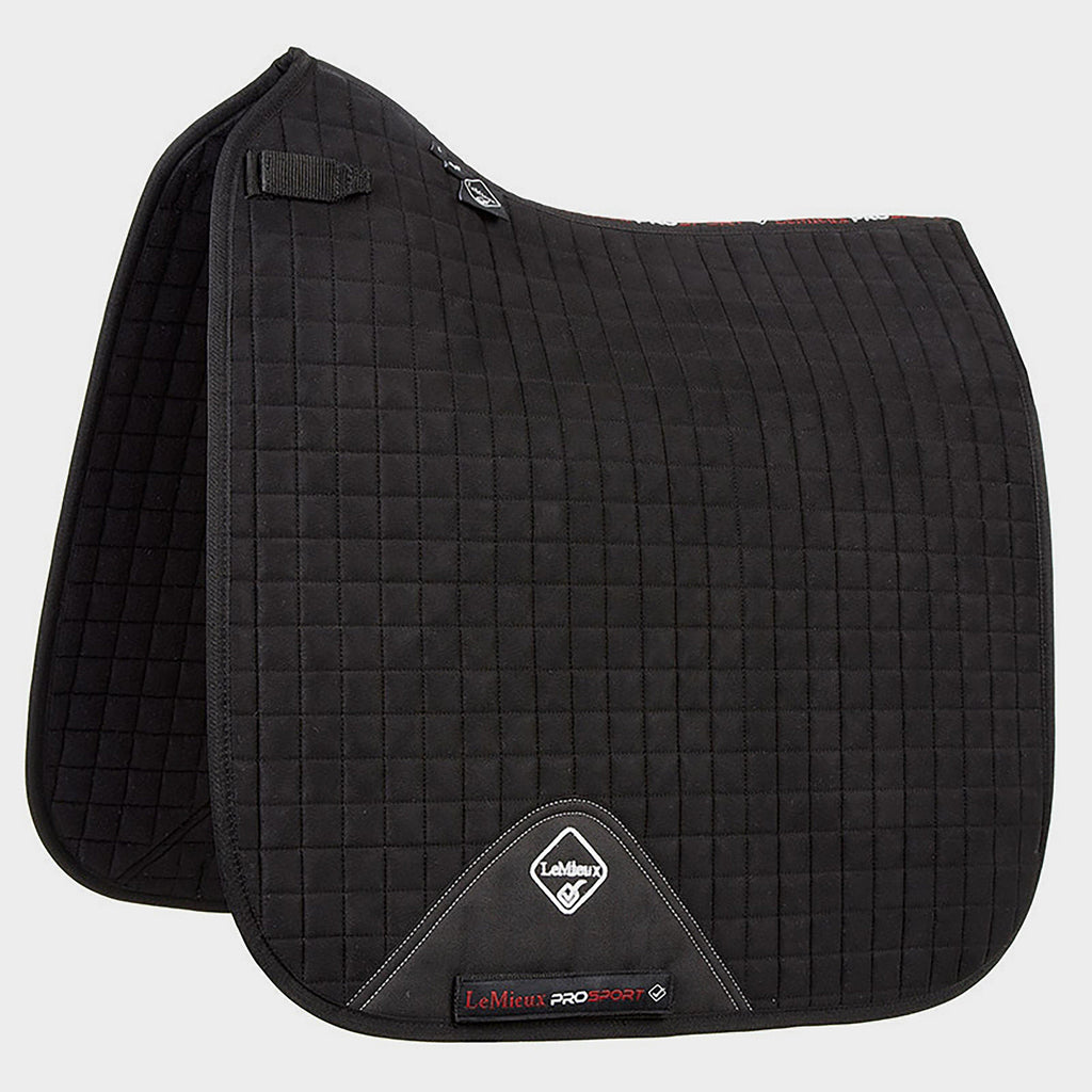 ProSport Suede Dressage Square Saddle Pad Black