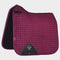 ProSport Suede Dressage Square Saddle Pad Plum