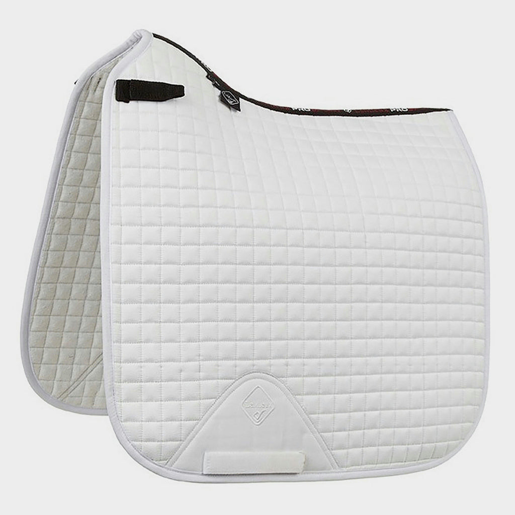 ProSport Suede Dressage Square Saddle Pad White