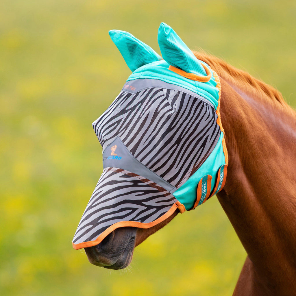 FlyGuard Pro Zeb-Tek Fly Mask Zebra Print