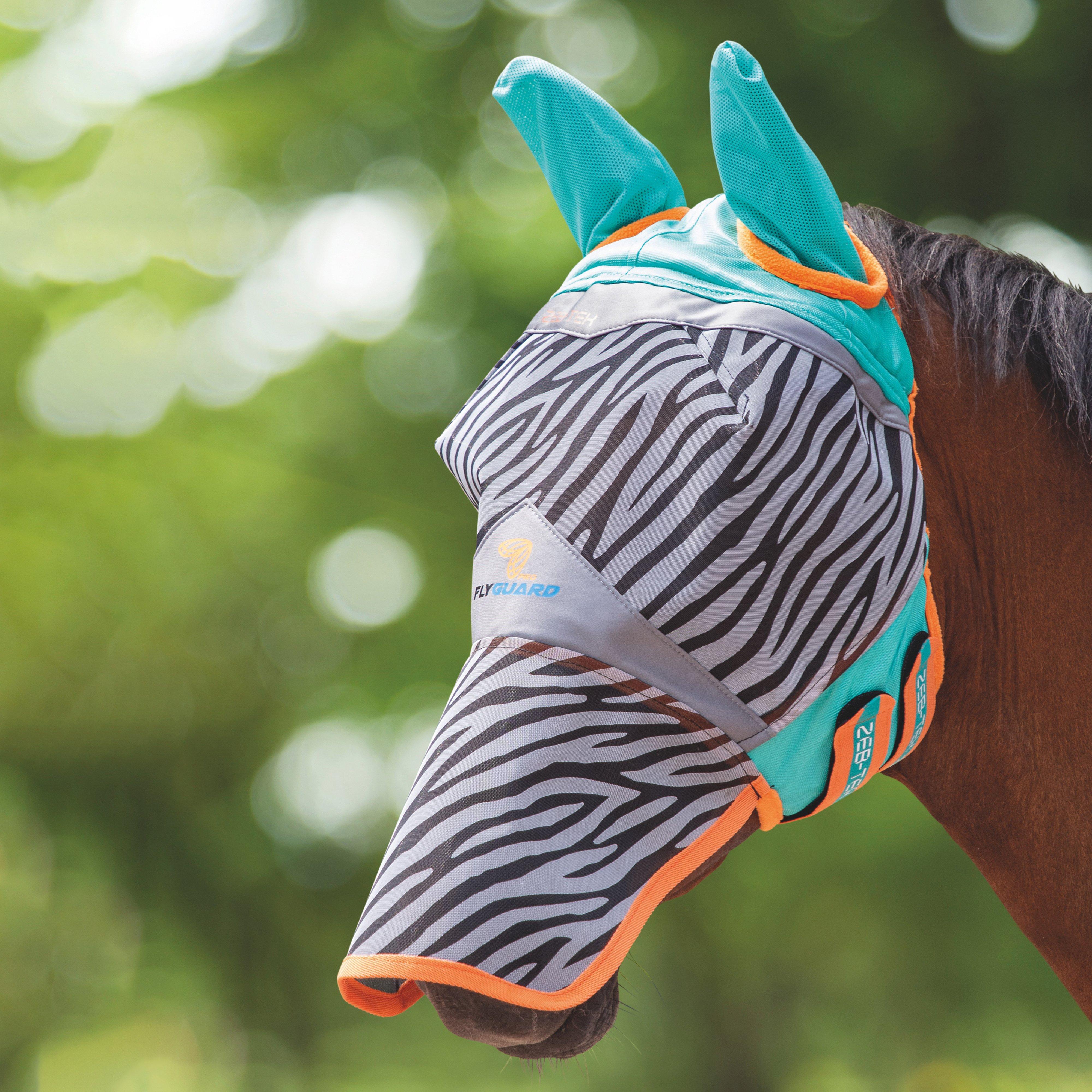 FlyGuard Pro Zeb-Tek Fly Mask Zebra Print