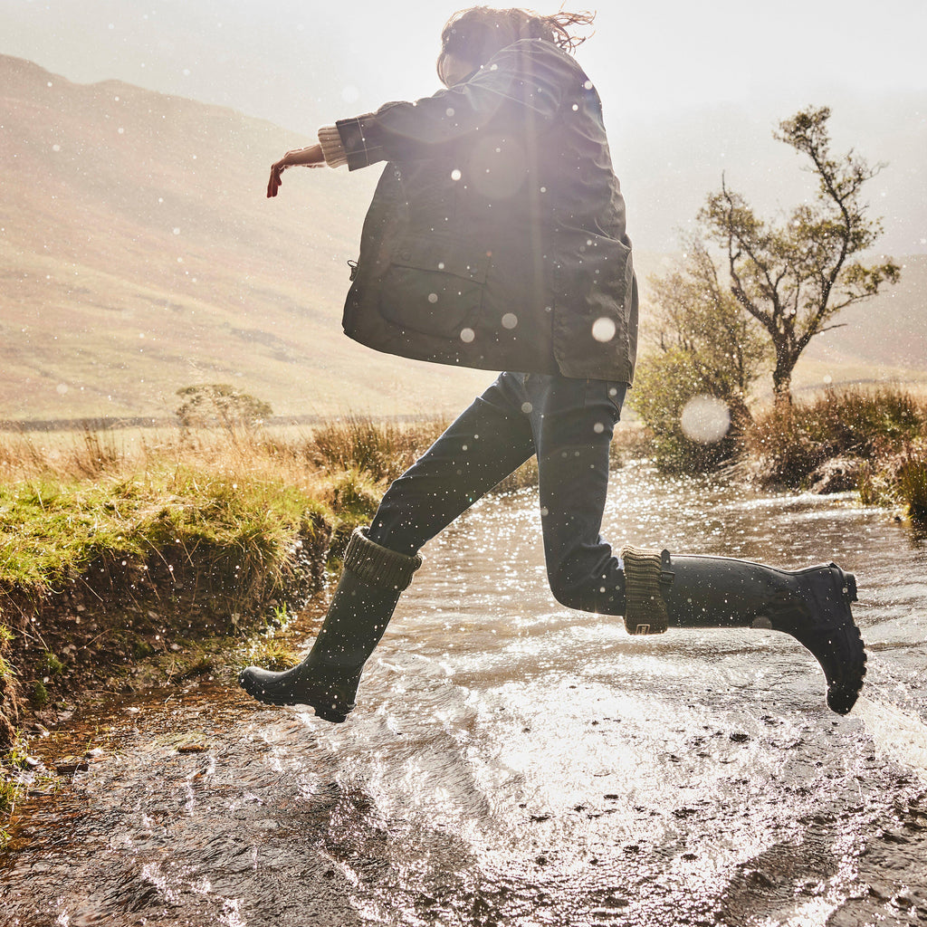 Womens Bede Wellington Boots Olive