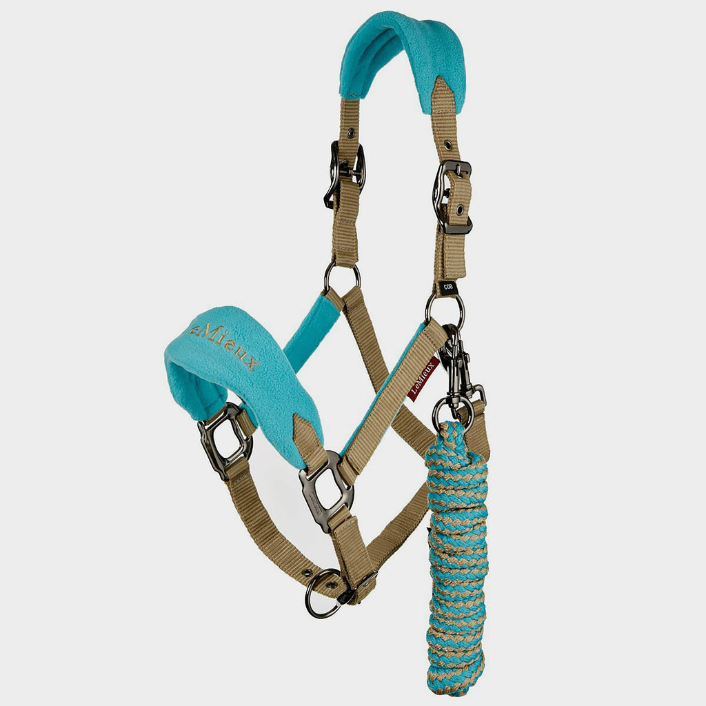 Vogue Fleece Headcollar & Leadrope Azure