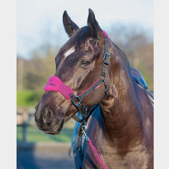 Vogue Fleece Headcollar & Leadrope Plum/Black
