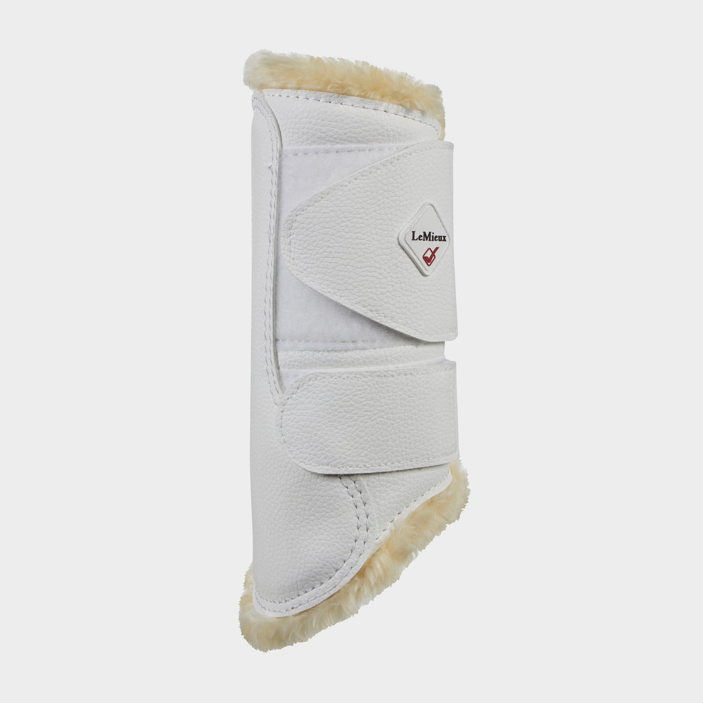 Fleece Lined Brushing Boots White