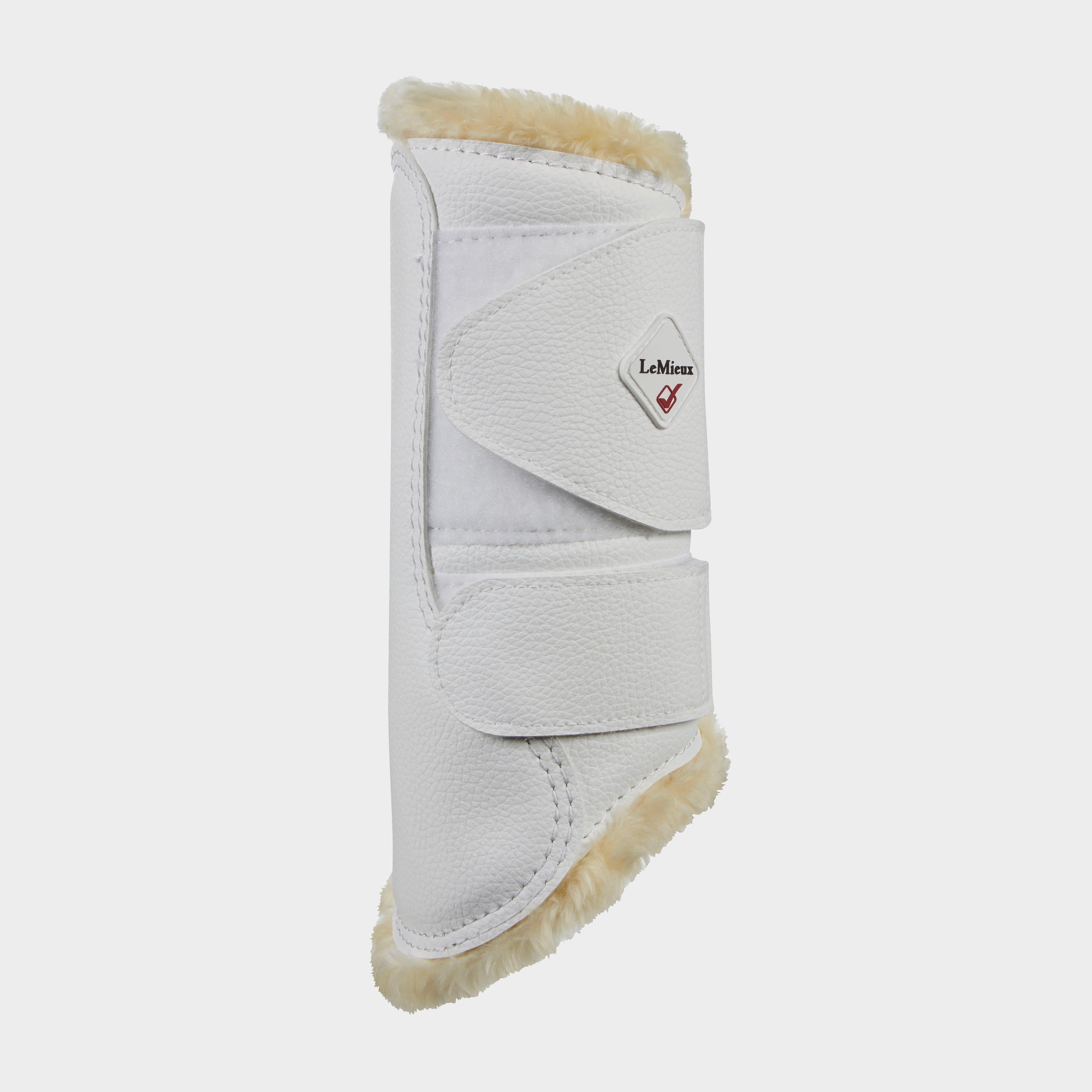Fleece Lined Brushing Boots White