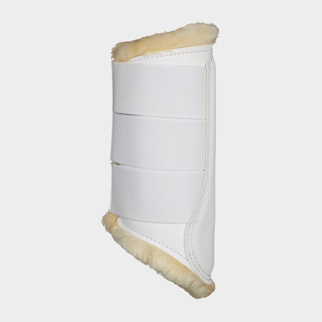 Fleece Lined Brushing Boots White