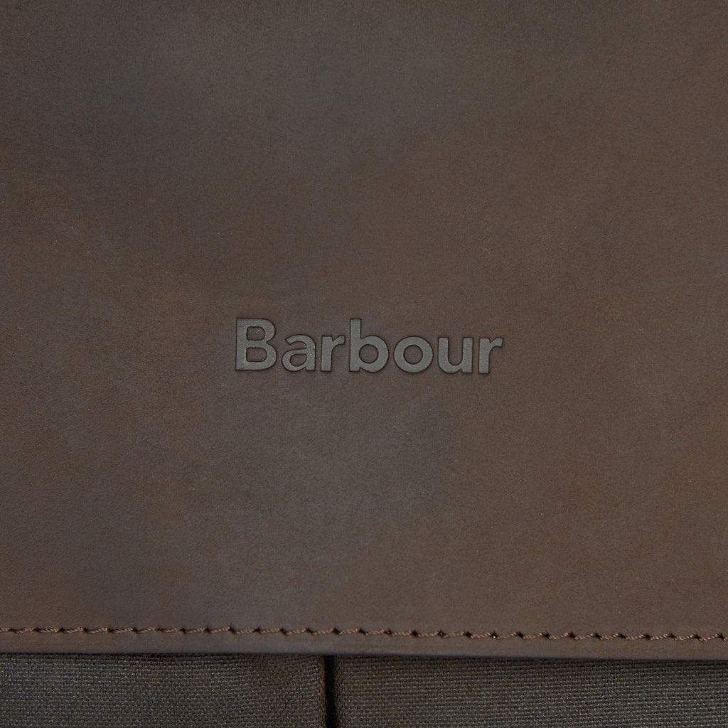 Wax Leather Briefcase Olive