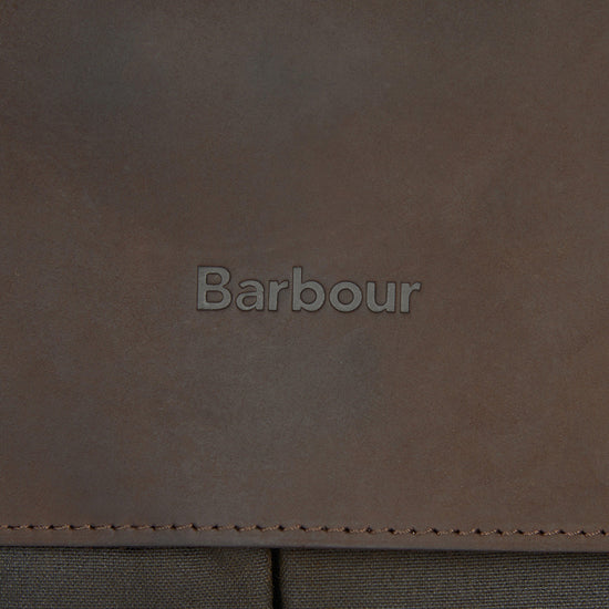 Wax Leather Briefcase Olive