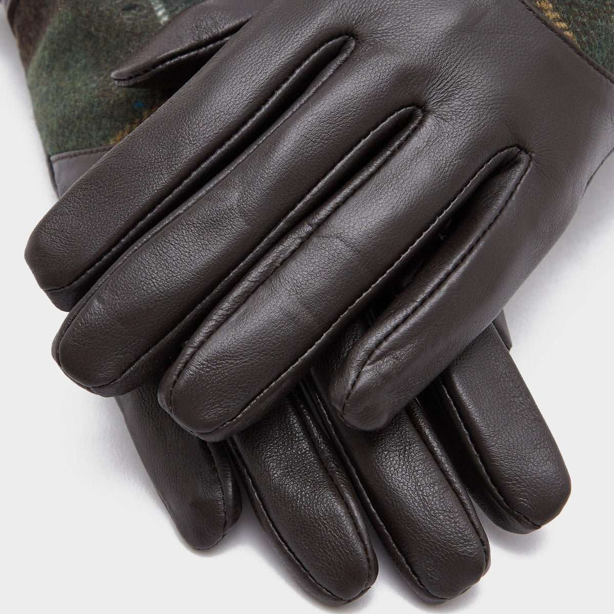 Dee Tartan Glove Dark Brown