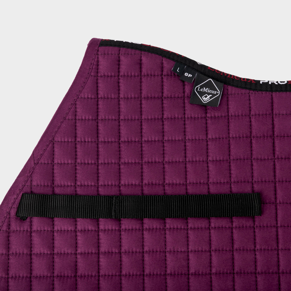 ProSport Suede GP Square Saddle Pad Plum
