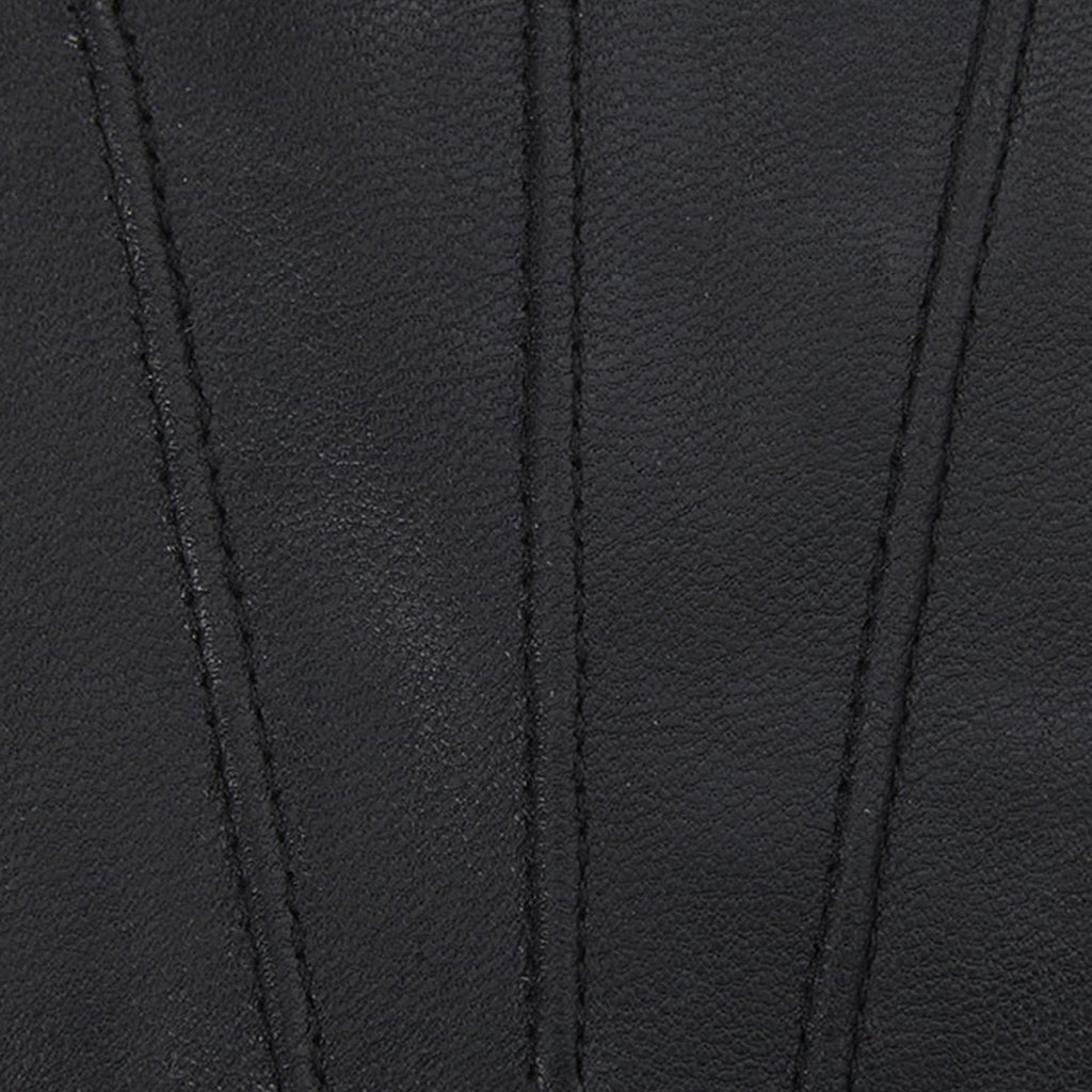 Adults Insulated Burnished Leather Gloves Black