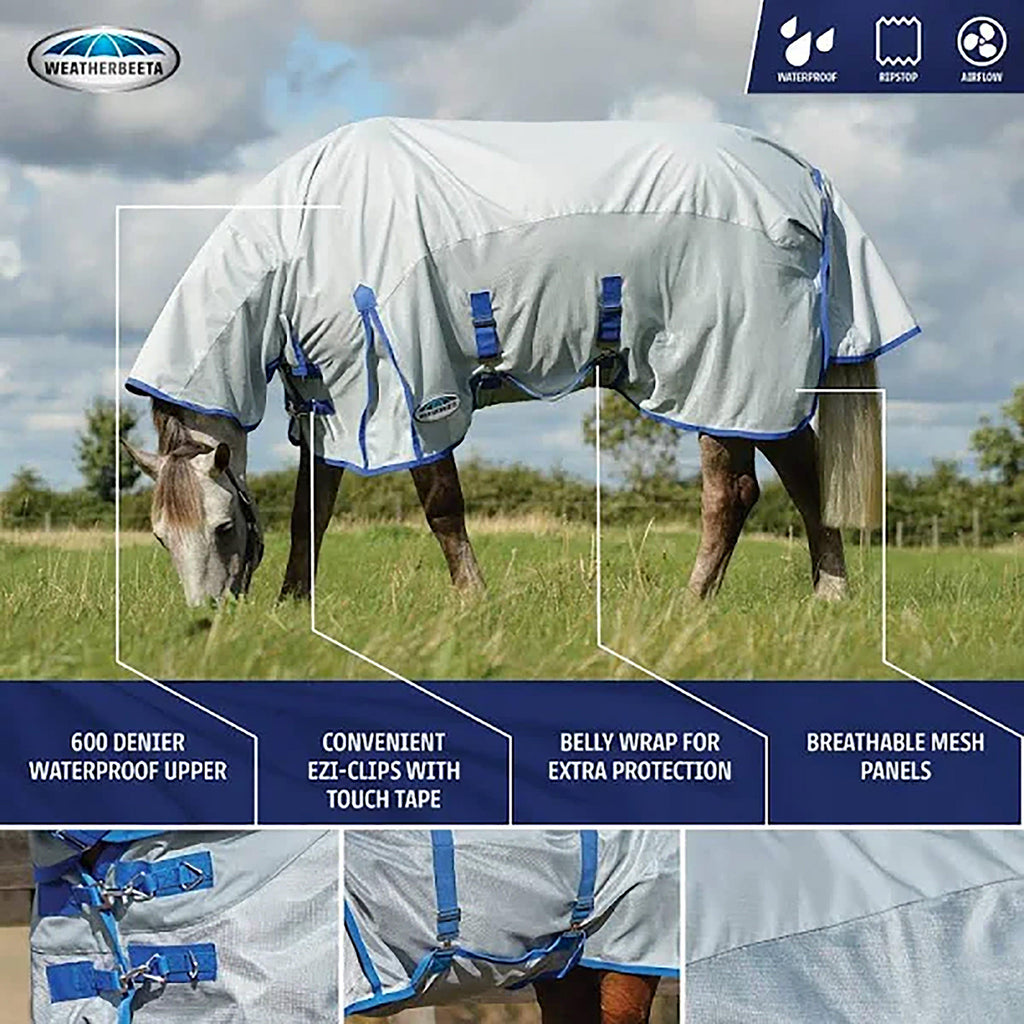 ComFITec 600D/Mesh Combo Neck Rug Silver/Silver