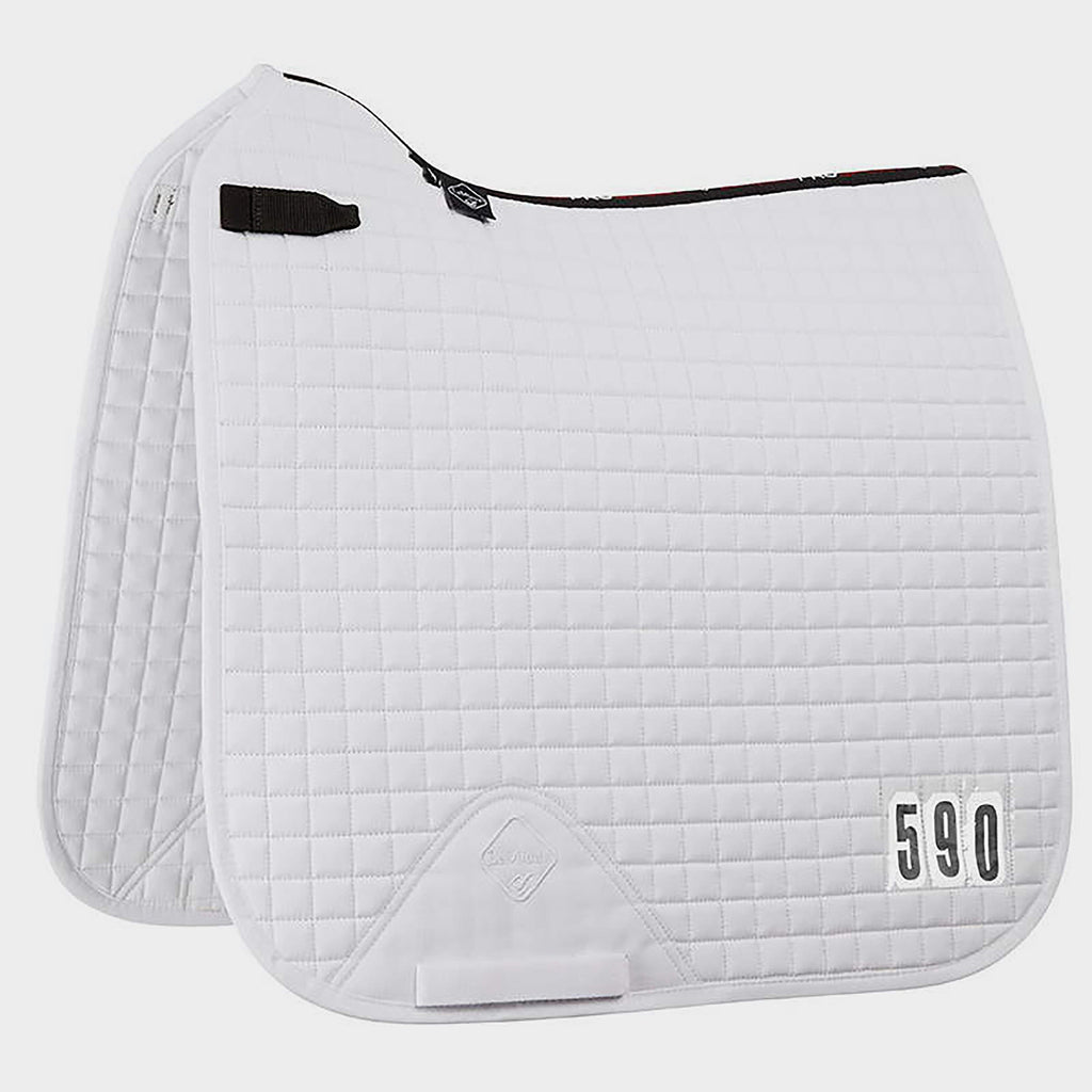 ProSport Cotton Competition Dressage Square Saddle Pad White