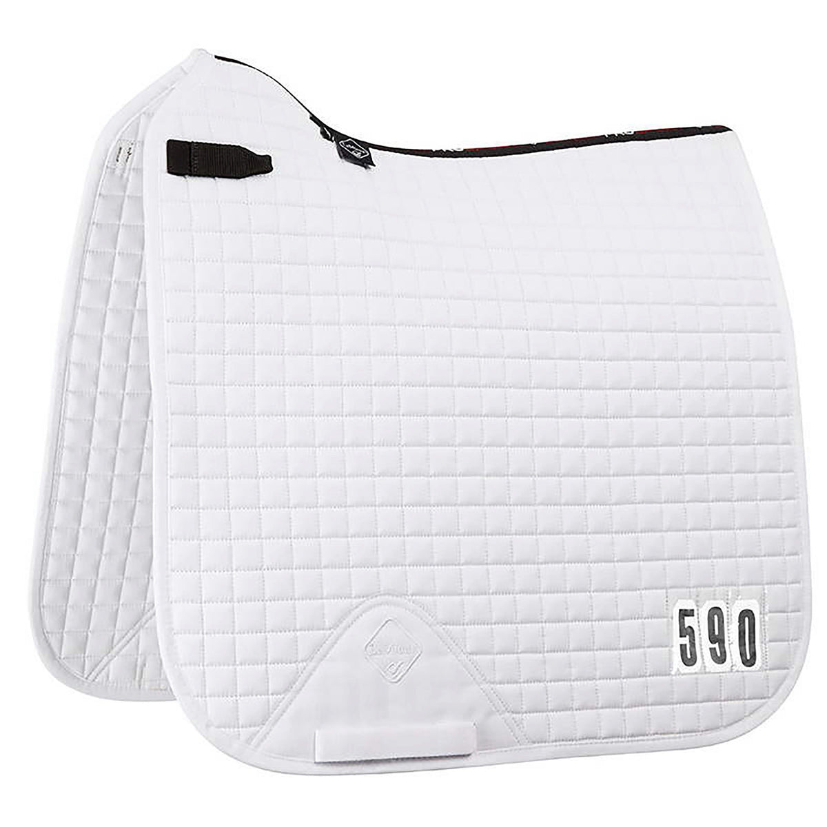 ProSport Cotton Competition Dressage Square Saddle Pad White