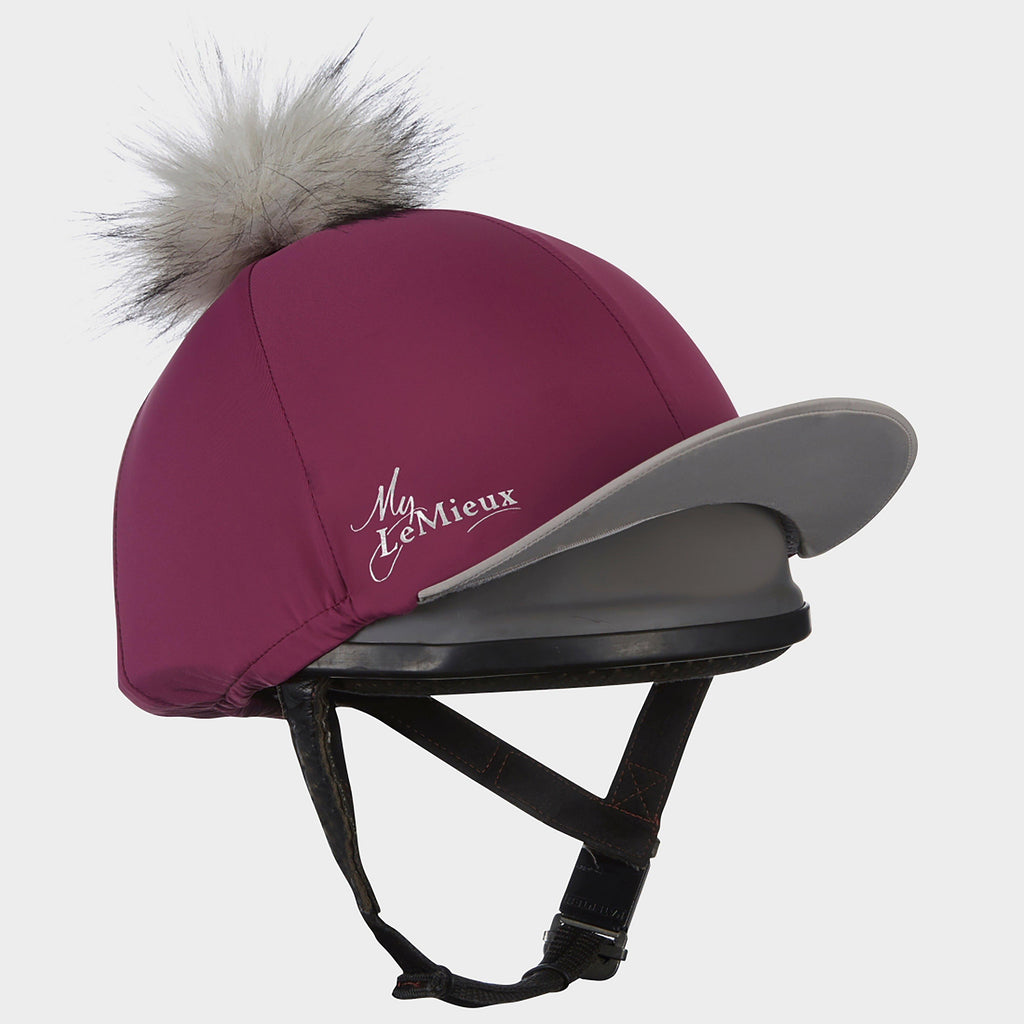 My LeMieux Hat Silk Plum/Grey