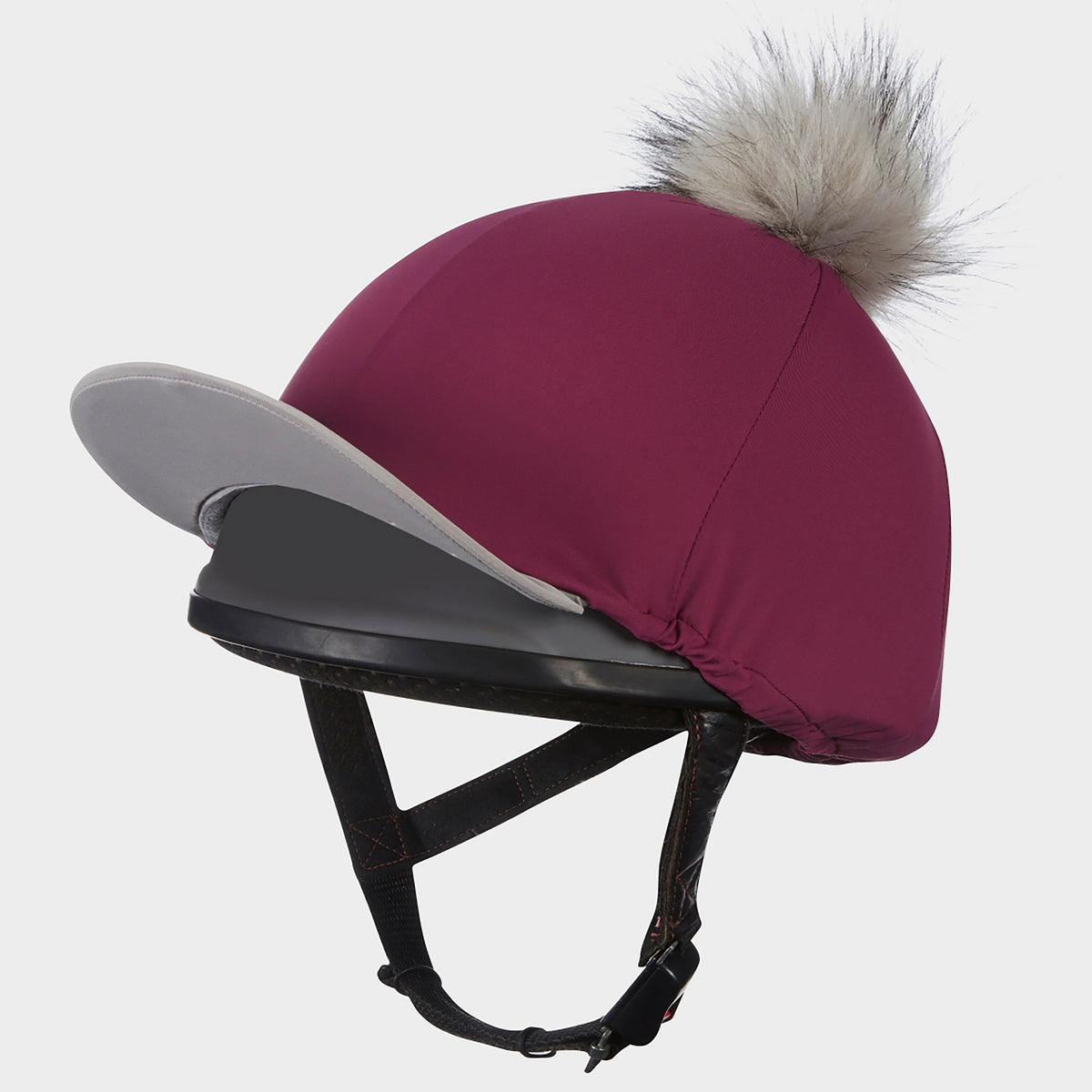 My LeMieux Hat Silk Plum/Grey