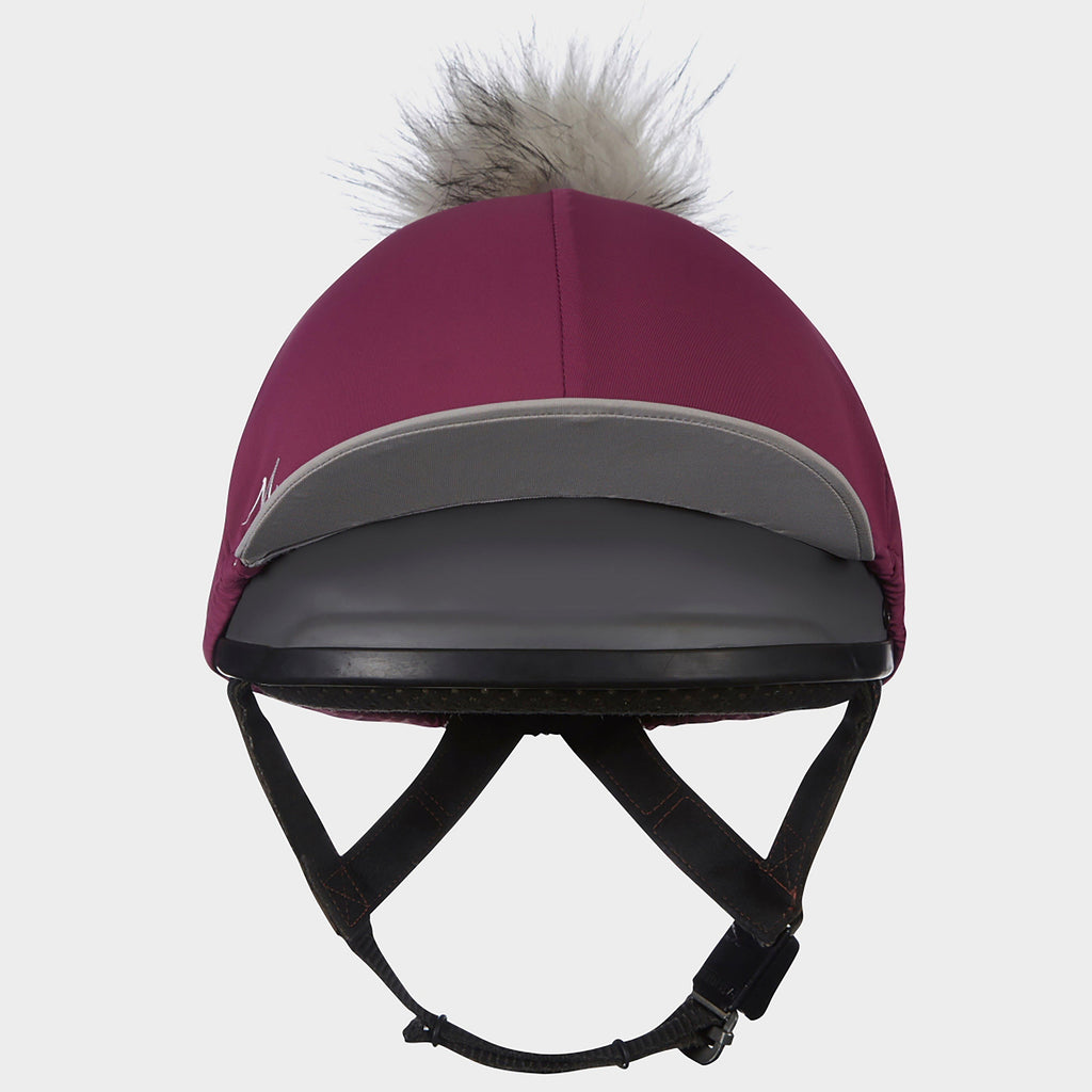 My LeMieux Hat Silk Plum/Grey