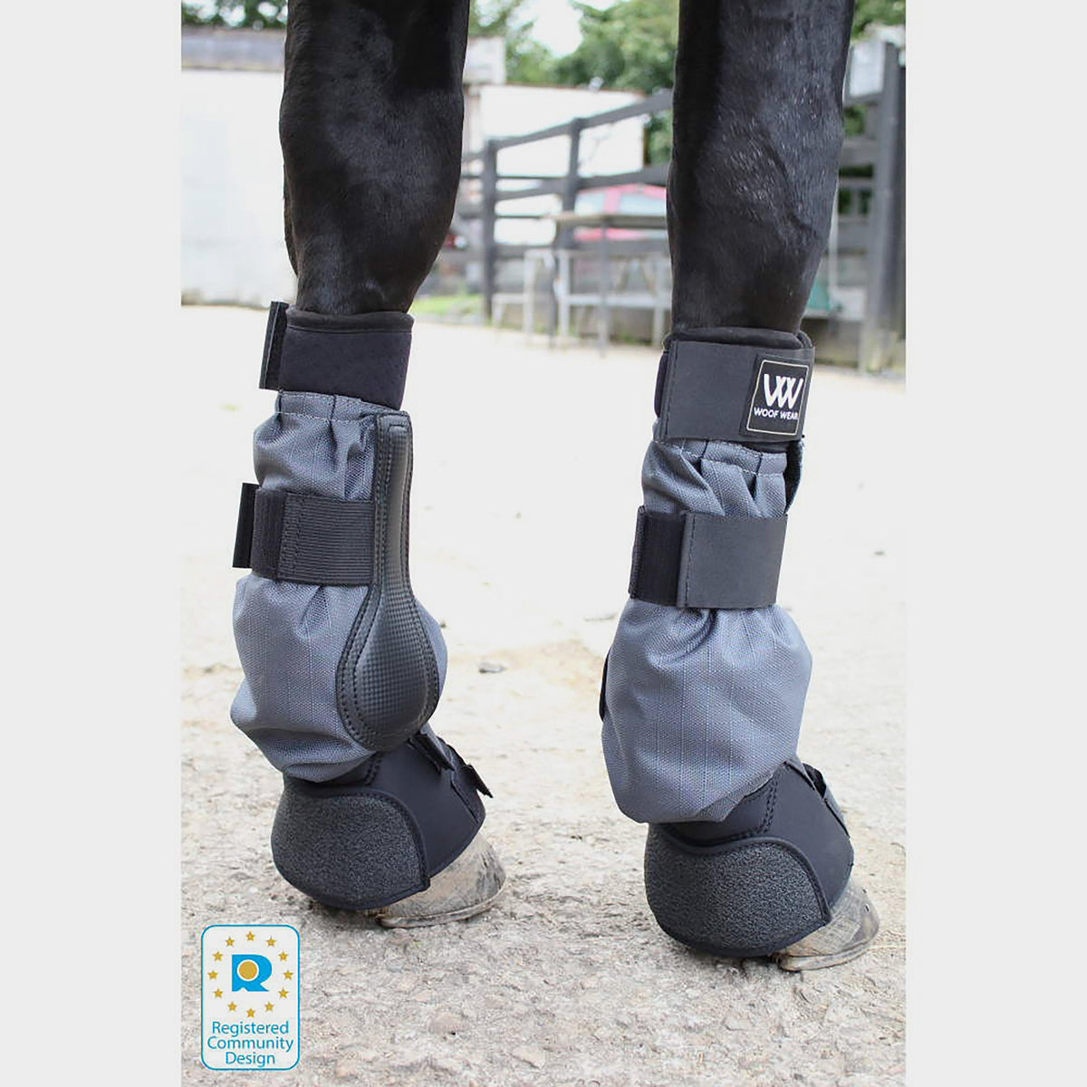 Mud Fever Turnout Boots Black/Grey