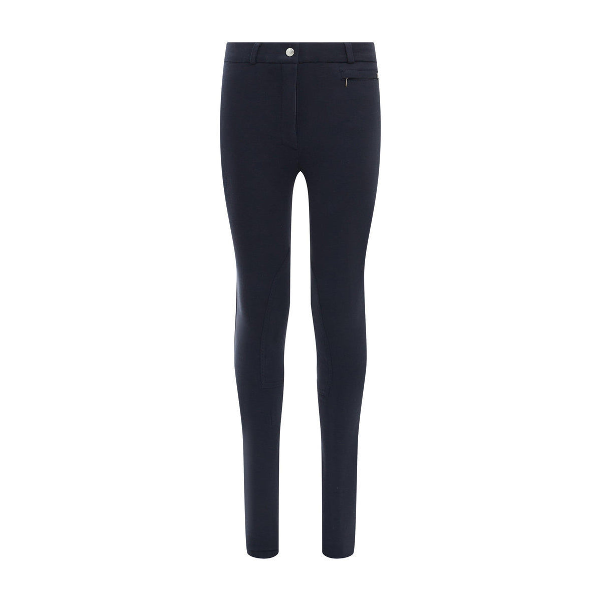 Womens Supa-Fit Zip Up Knee Patch Jodhpurs Navy