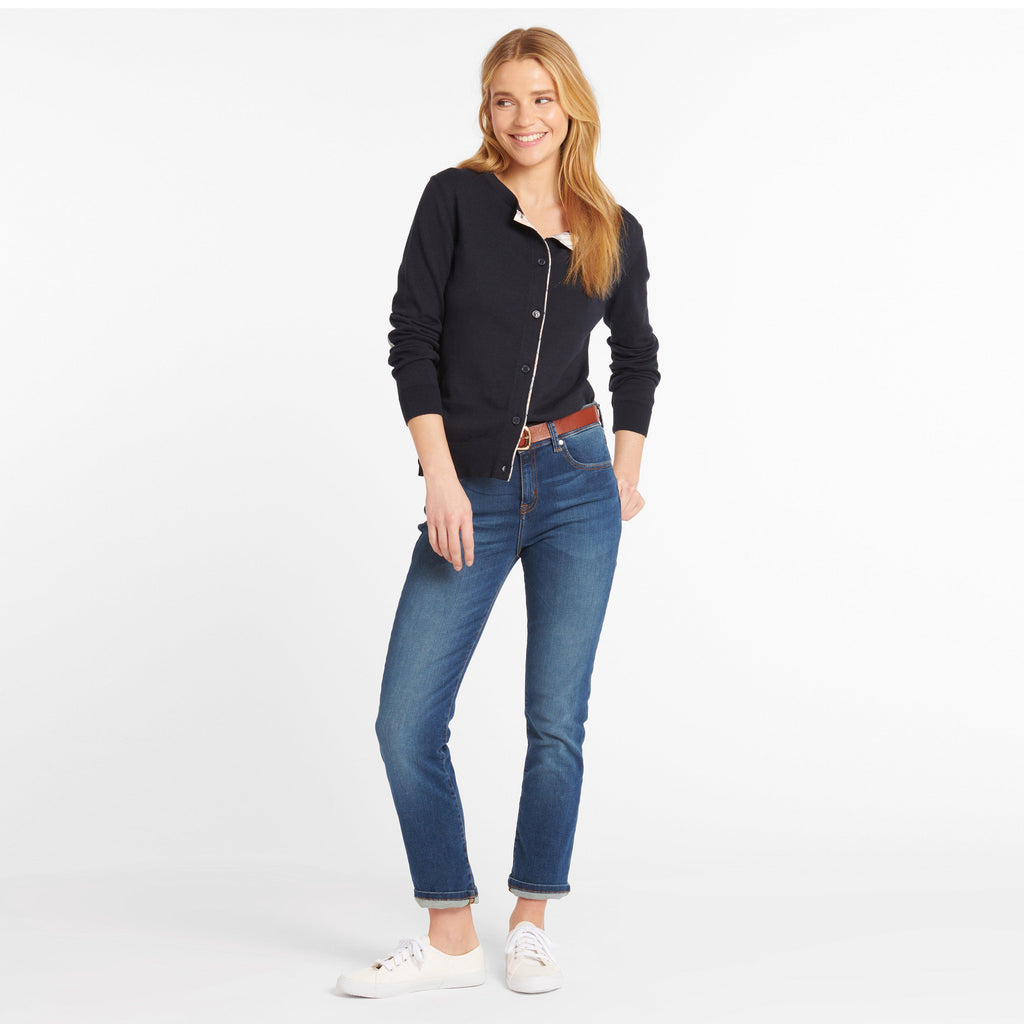 Womens Essential Slim Jeans Worn Blue