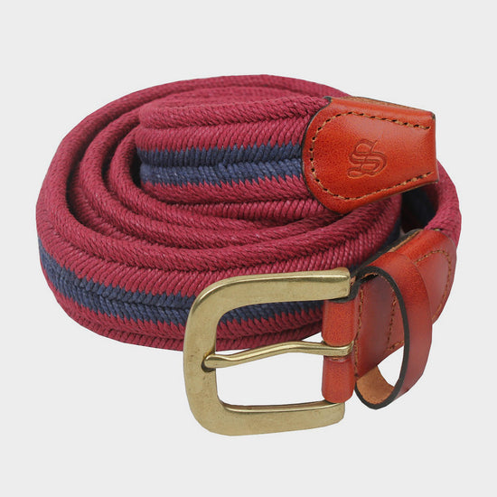 Womens Aurora Belt Red/Navy