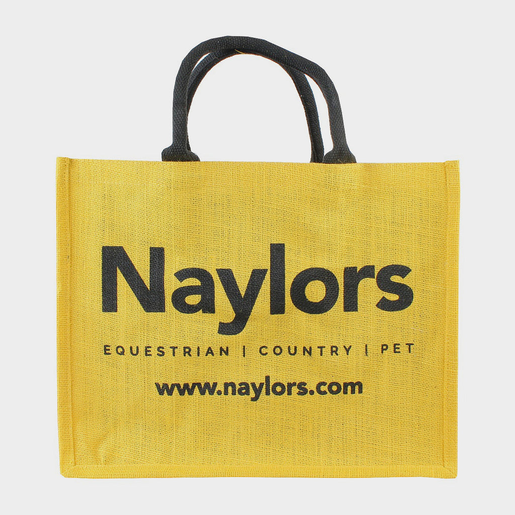 Hessian Jute Bag Yellow/Black