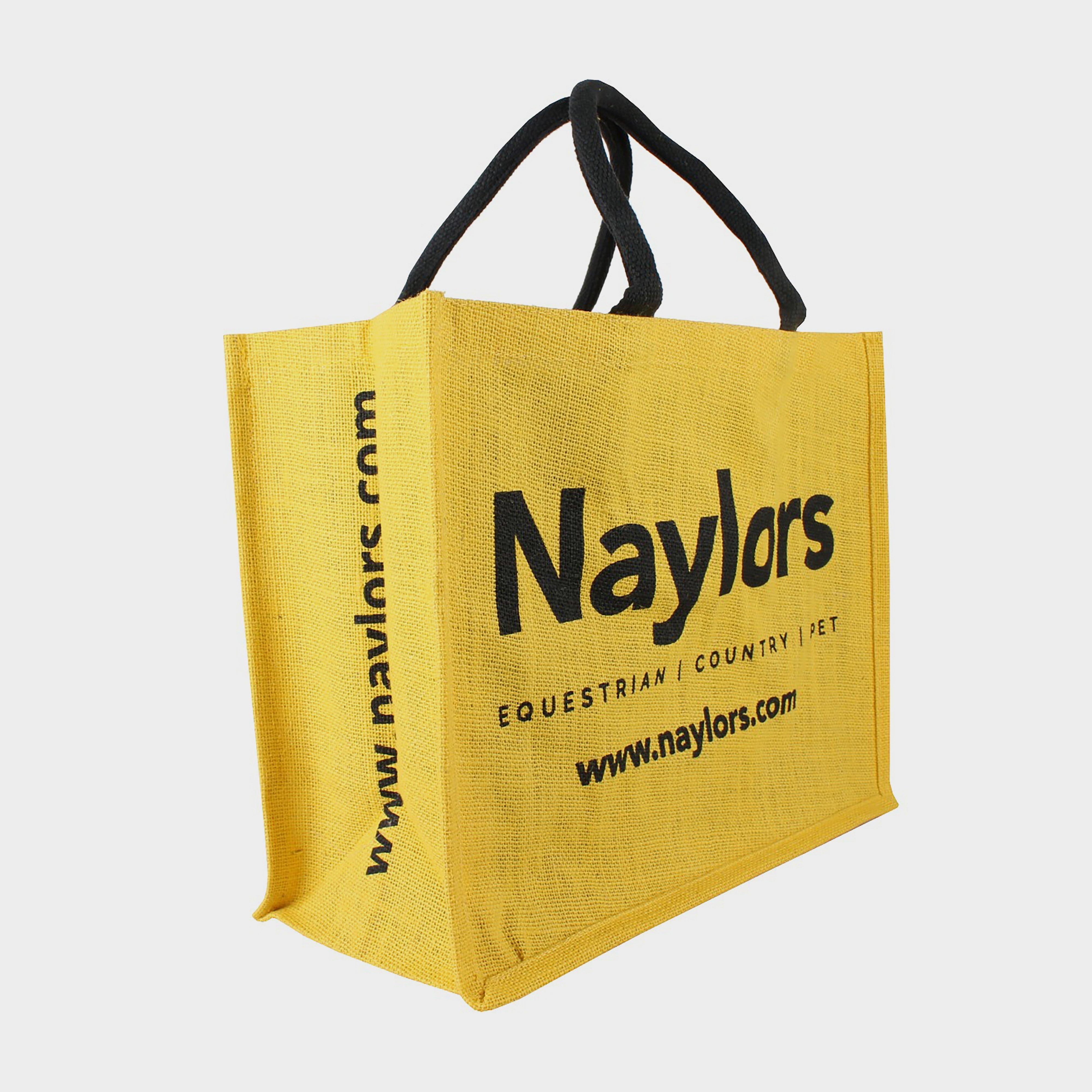 Hessian Jute Bag Yellow/Black