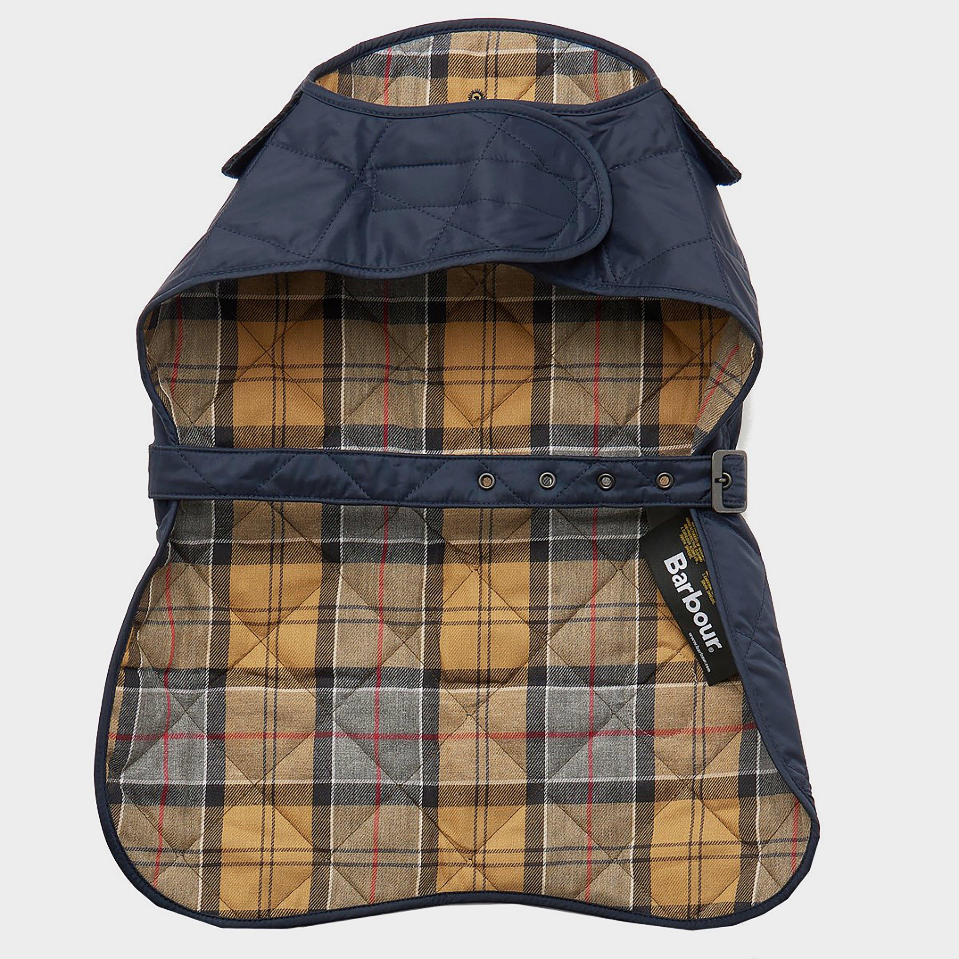 Quilted Dog Coat Navy