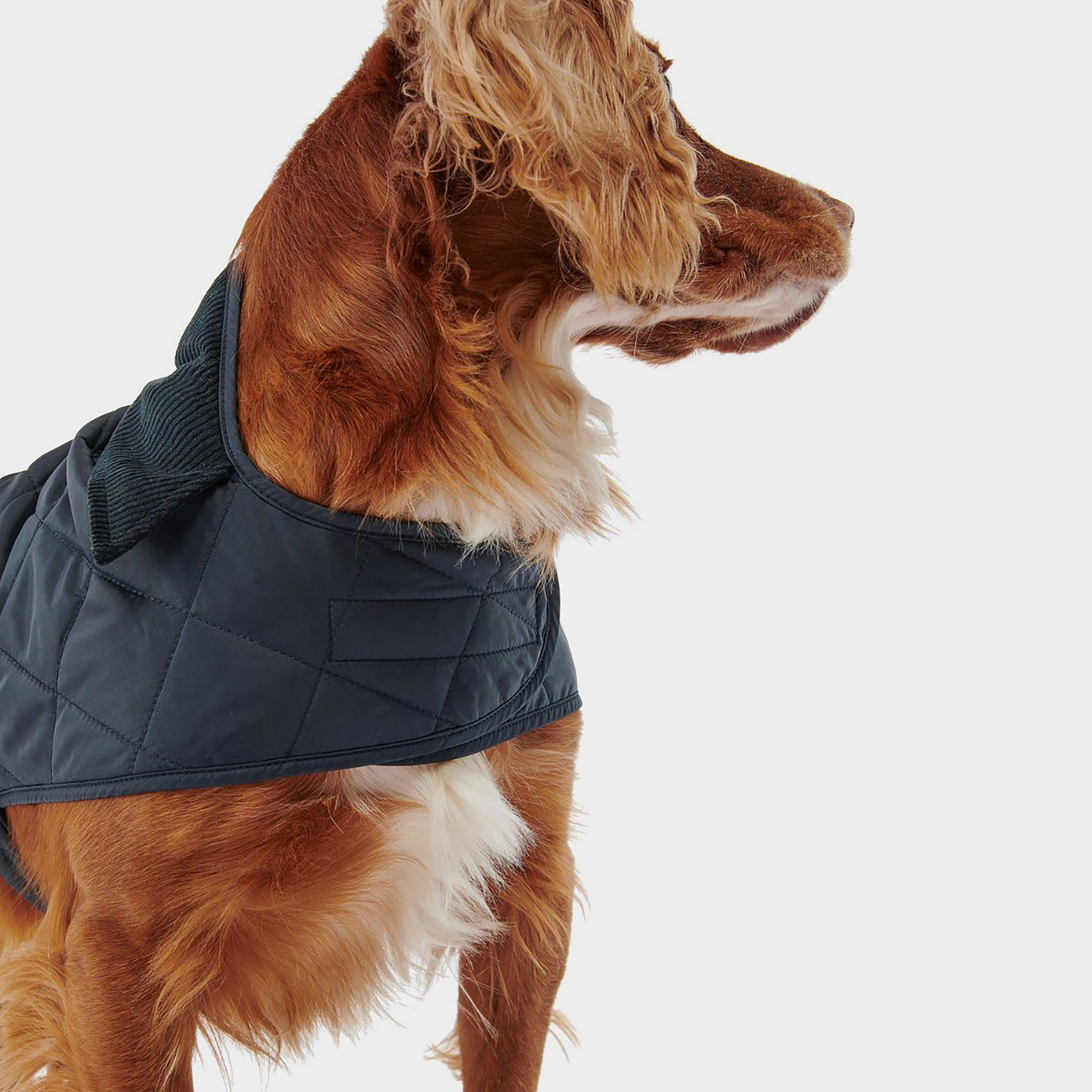 Quilted Dog Coat Navy