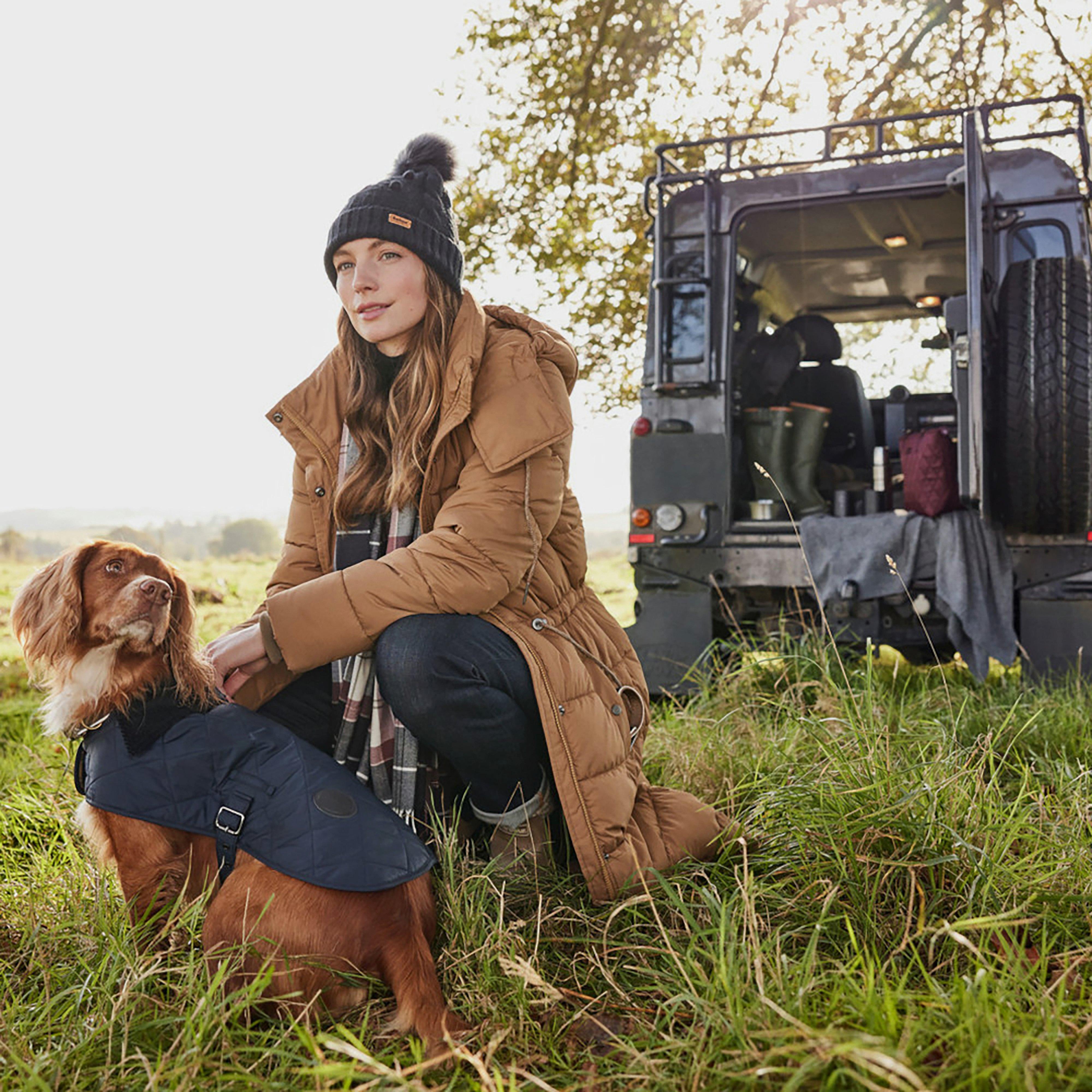 Quilted Dog Coat Navy