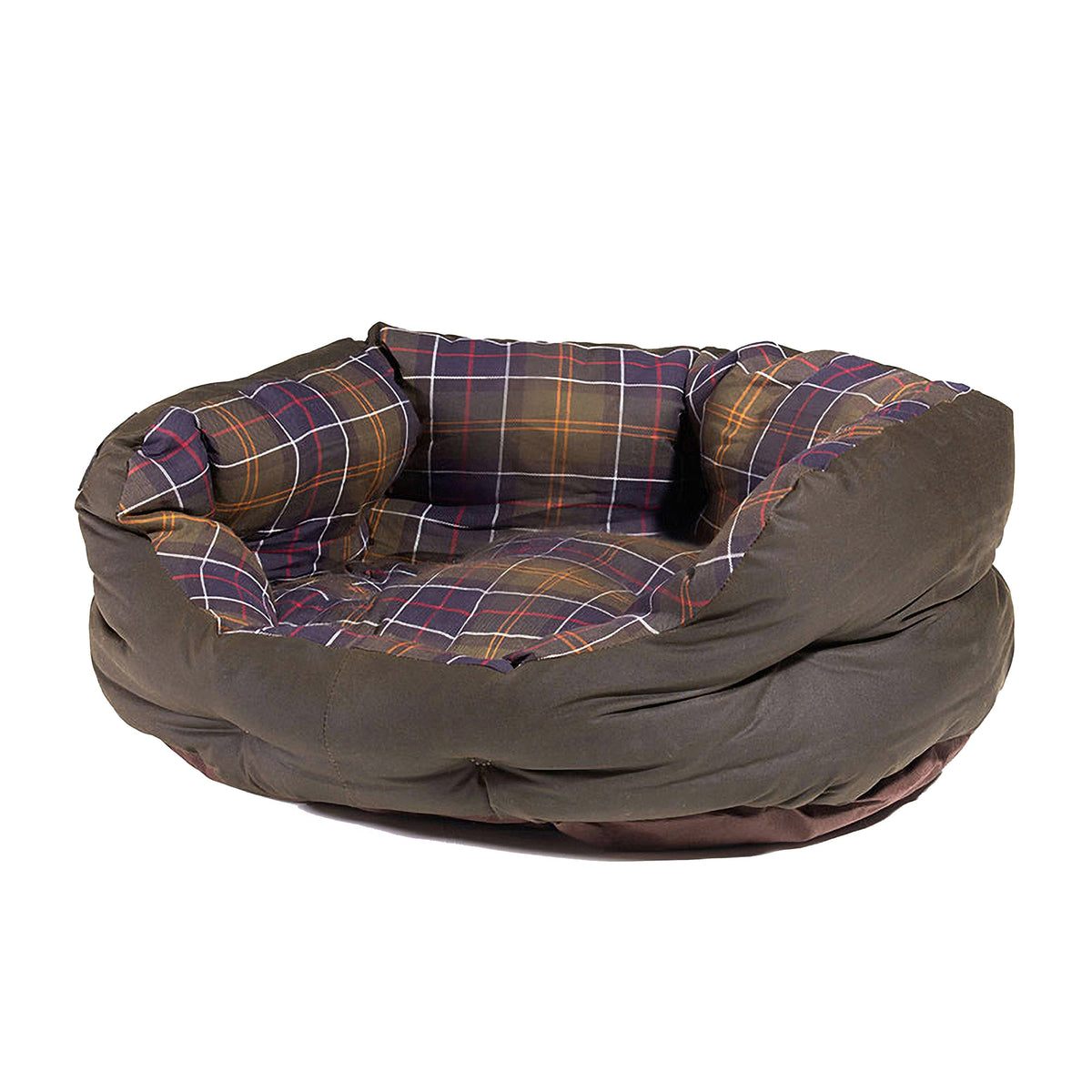Wax Cotton Dog Bed Olive
