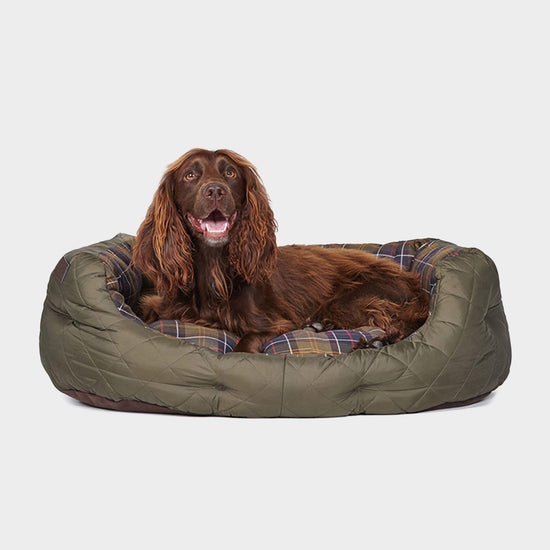 Quilted Dog Bed Olive