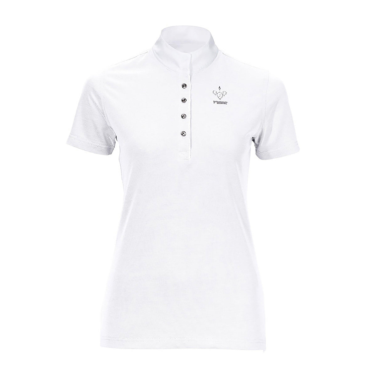 Ladies Damen Half Sleeve Competition Shirt White