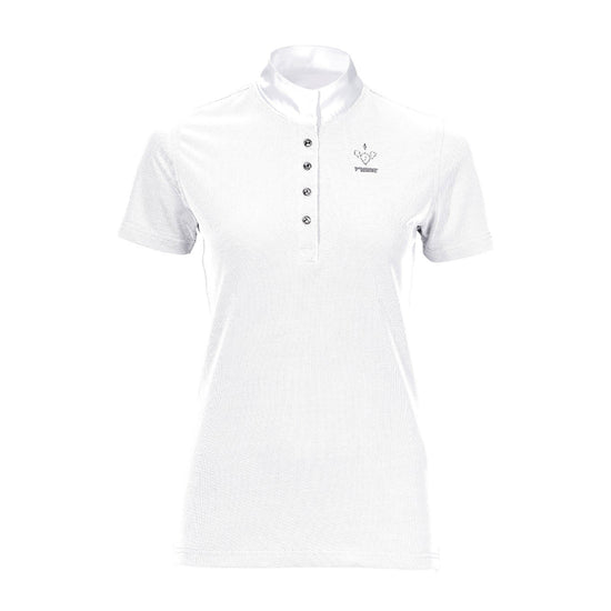 Ladies Damen Half Sleeve Competition Shirt White
