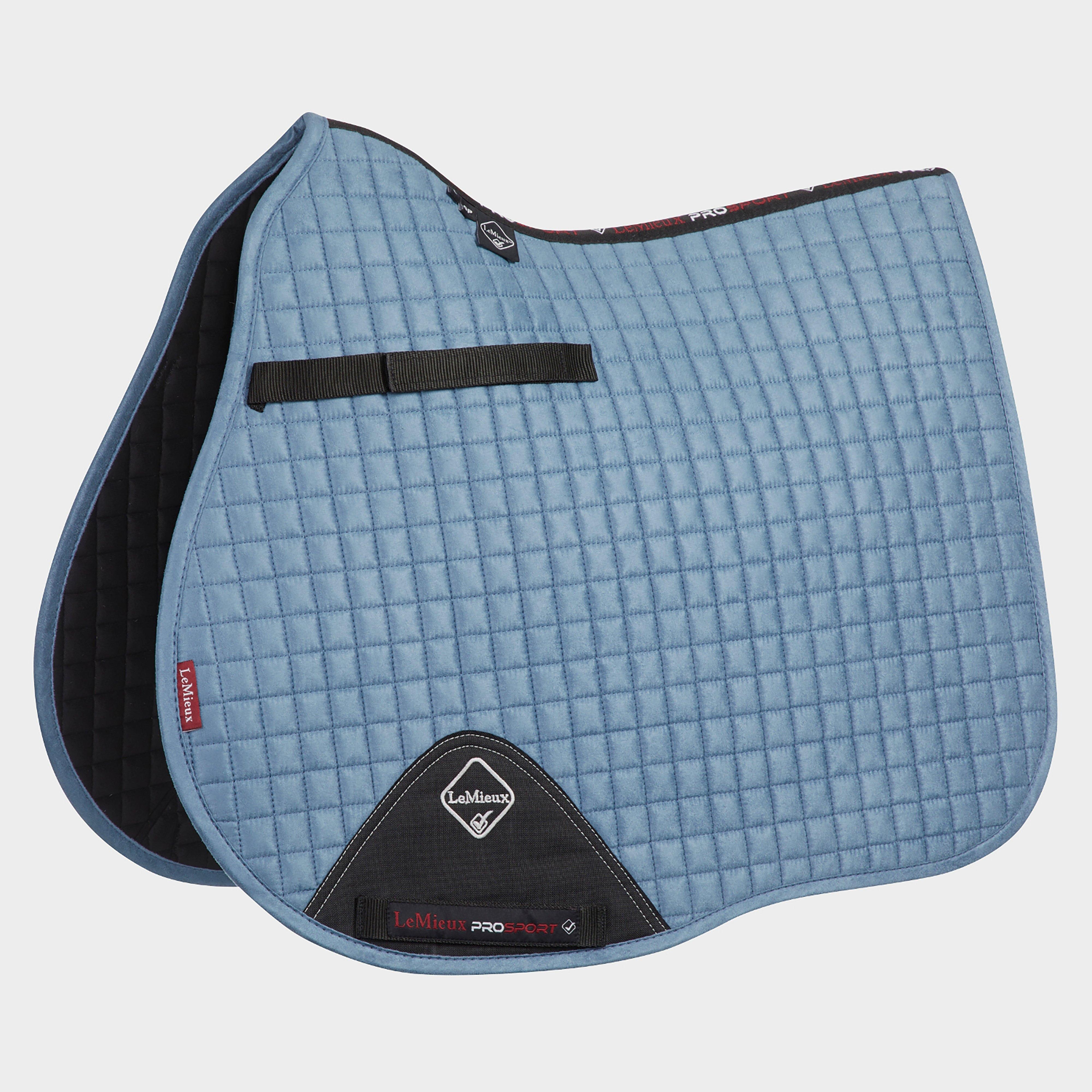 ProSport Suede GP/Jump Square Saddle Pad Ice Blue