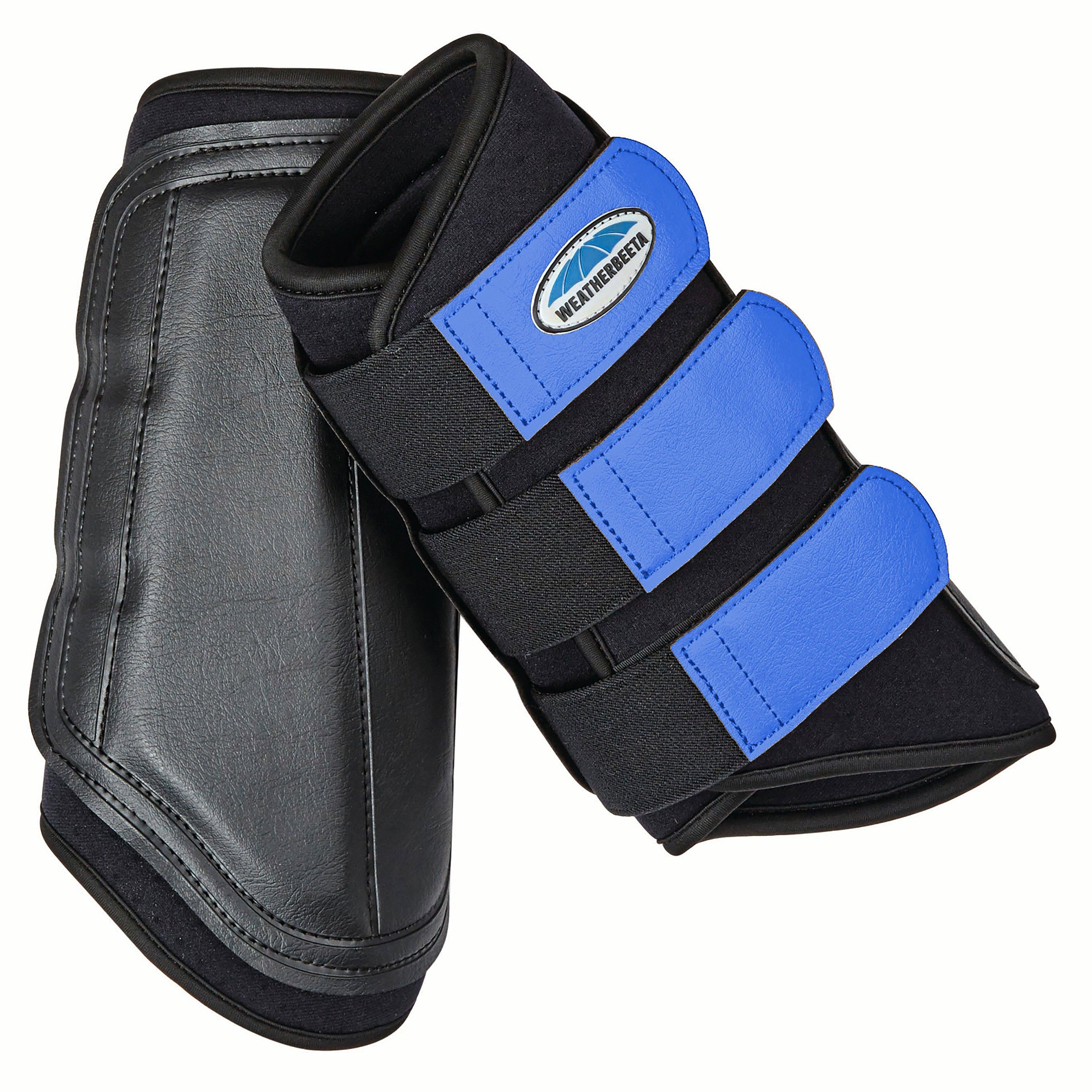 Single Lock Brushing Boots Black/Royal Blue