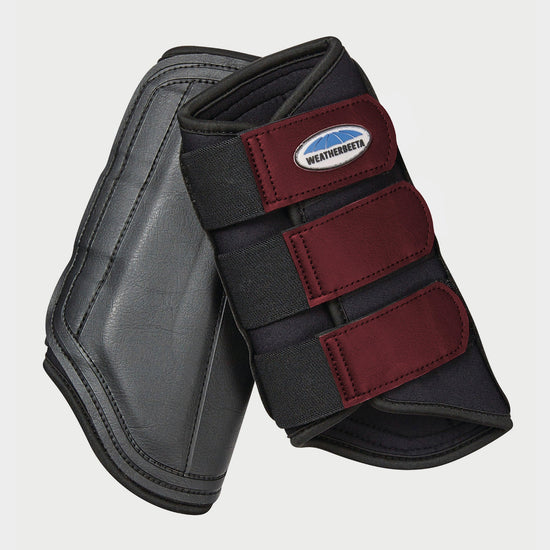 Single Lock Brushing Boots Black/Maroon