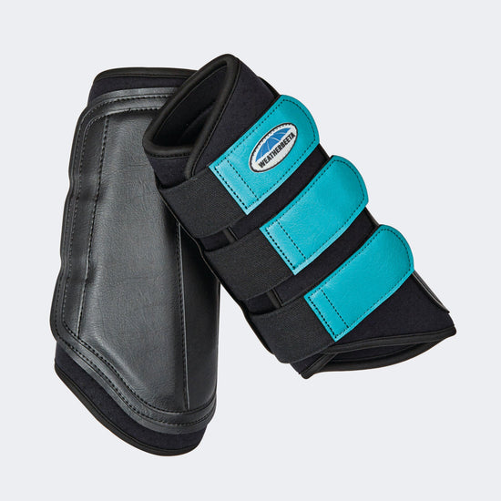 Single Lock Brushing Boots Black/Turquoise