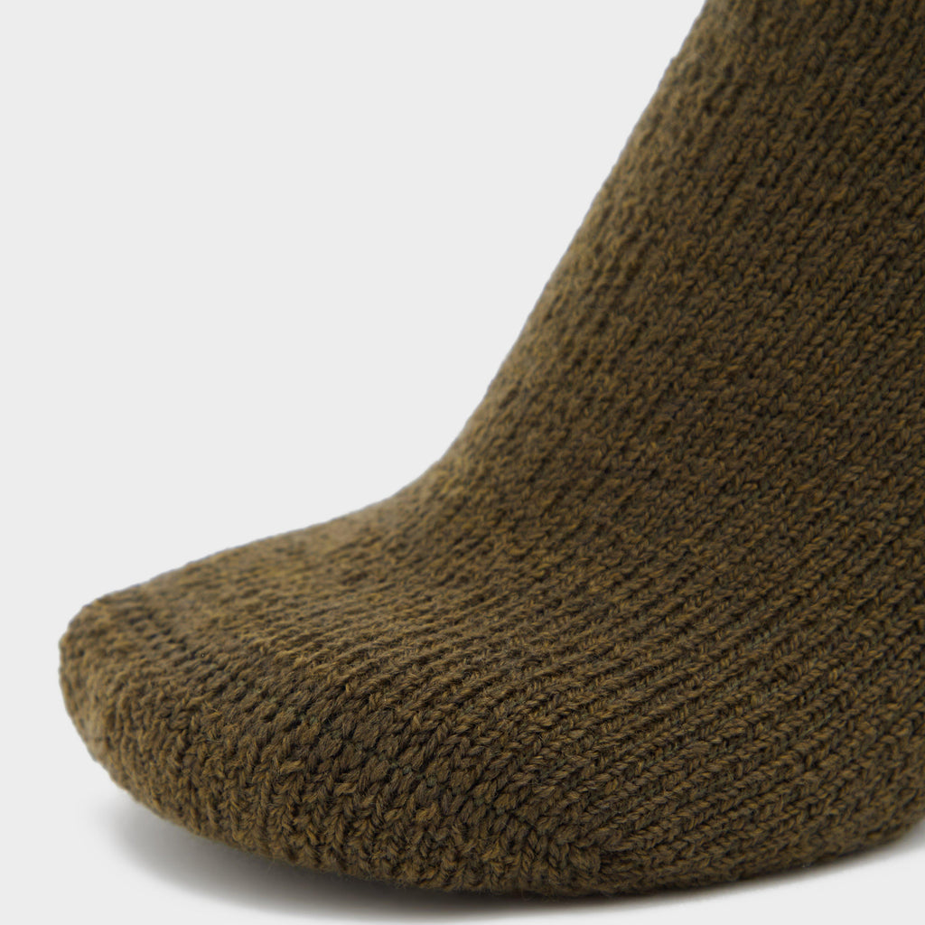 Adults Wellington Calf Socks Olive Green