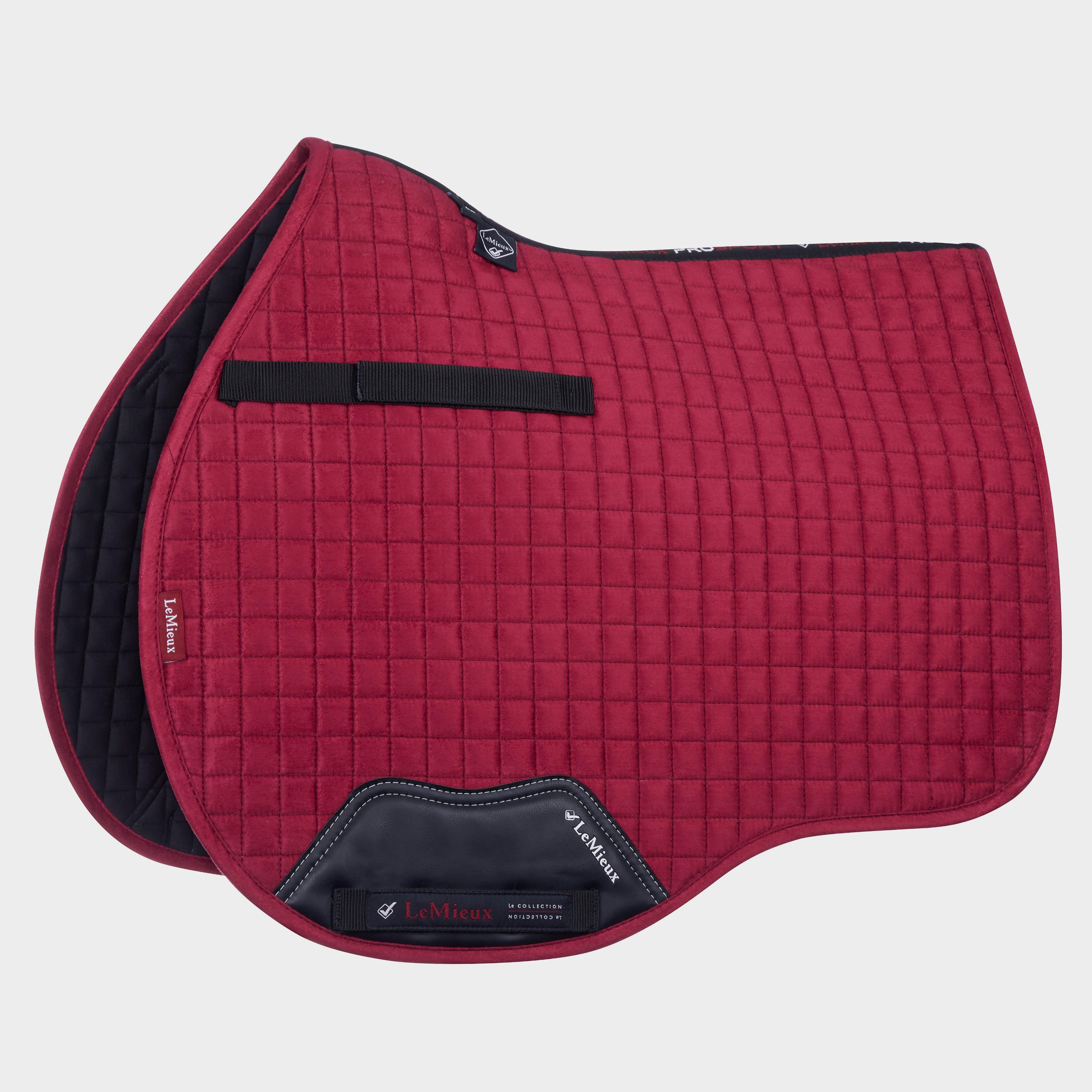 ProSport Suede GP Square Saddle Pad Mulberry