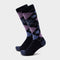 Womens Lite Long Socks Black/Purple