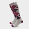 Womens Lite Long Socks Grey/Pink