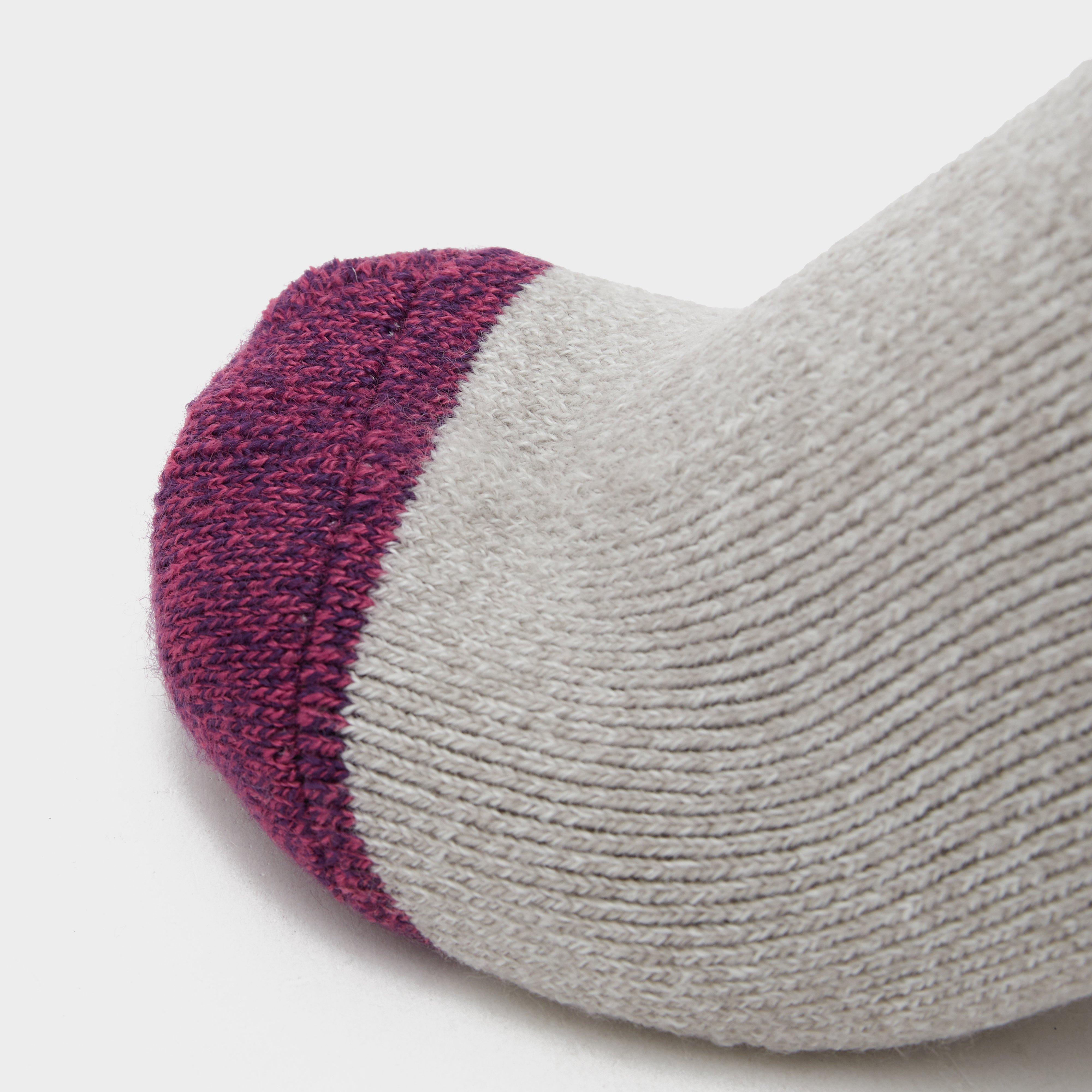 Womens Lite Long Socks Grey/Pink