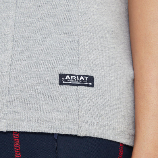 Womens Prix 2.0 Short Sleeved Polo Shirt Heather Grey