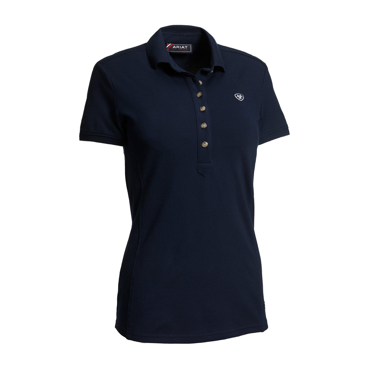 Womens Prix 2.0 Short Sleeved Polo Shirt Navy